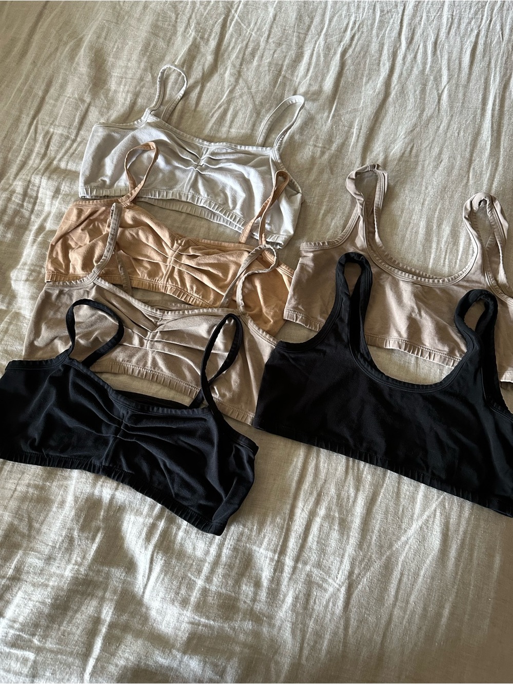 Lot of 6 ARQ Bras XL- Pre-Owned- Pre- Loved- Neutrals